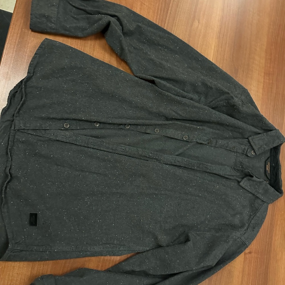 Dark Gray Button-Up Shirt